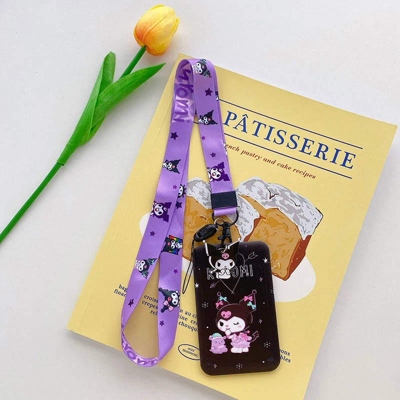 Коллекция 2024 года чехол для карты Sanrio модель Kuromi Id милый мультяшный значок фото