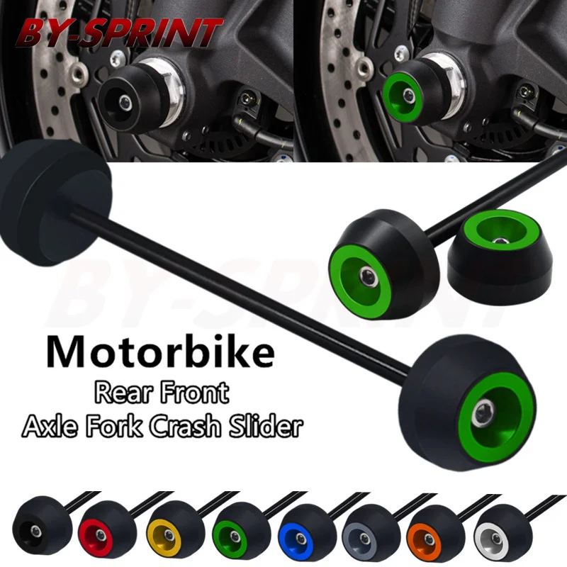 

For KAWASAKI NINJA 650 ninja650 2017-2021 Motorcycle CNC Front & Rear Axle Fork Wheel Protector Crash Sliders Cap Pad NINJA650
