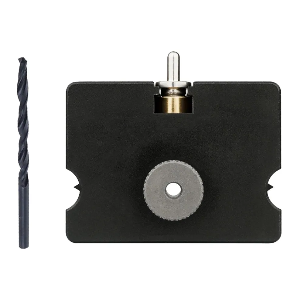 

Guide Dowel Jig Hole Punch Locator Hardware Tools Quick Connect Woodworking Connector 2 In 1 60*45mm Aluminum Alloy