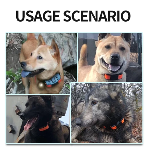GPS-локатор AHGUEP для собак, водонепроницаемый ошейник для охоты, с функцией защиты от потери, для больших собак Midium, с функцией отслеживания на расстоянии в режиме реального времени