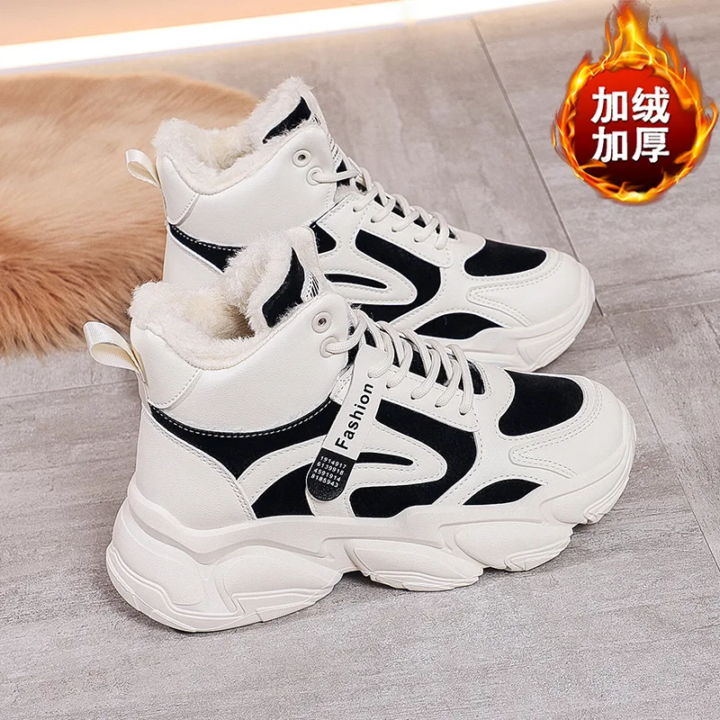 

Winter Women Warm Sneakers Platform Snow Boots Ankle Booties Female Causal Plush Shoes Cotton Ladies Boot Zapatos Mujer