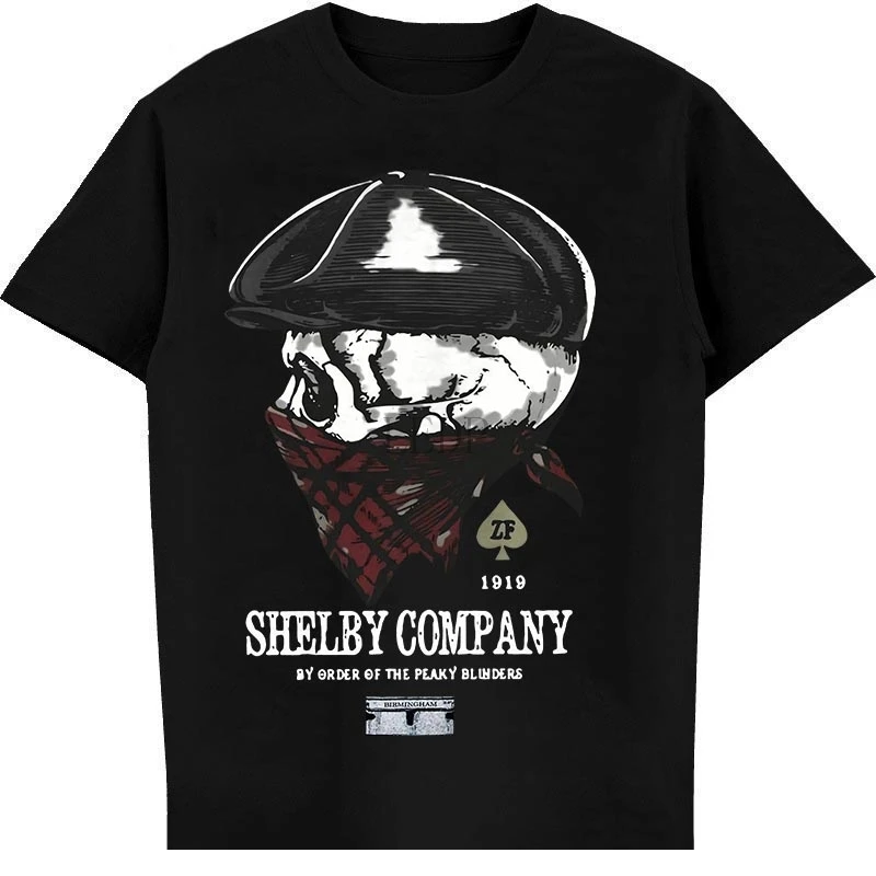 

Shelby Company By Order of The Peaky Blinders T Shirt Black Cotton Newest Fashion Hipster Summer Men Funny Cotton Shirt