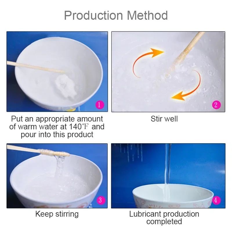 2 шт. твердый порошок секс-смазка на водной основе смешанная с маслом горячей воды