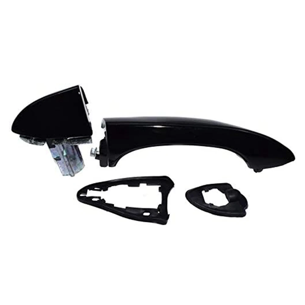 

For BMW X5 E53 2000-2006 Outside Exterior Door Handle Kit 51218243618 Front or Rear Right Bright Black