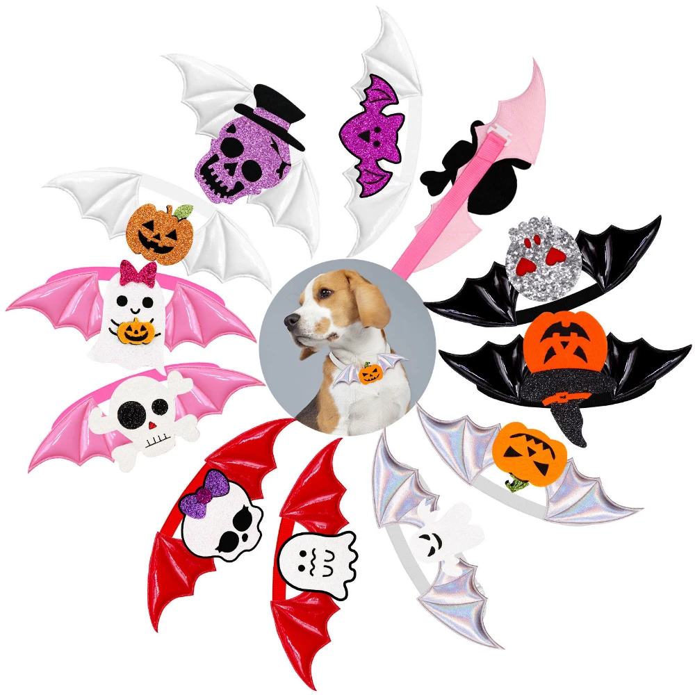 

Женский галстук-бабочка для собак, украшение для ухода за тыквой, бант для маленьких собак, аксессуары для домашних питомцев