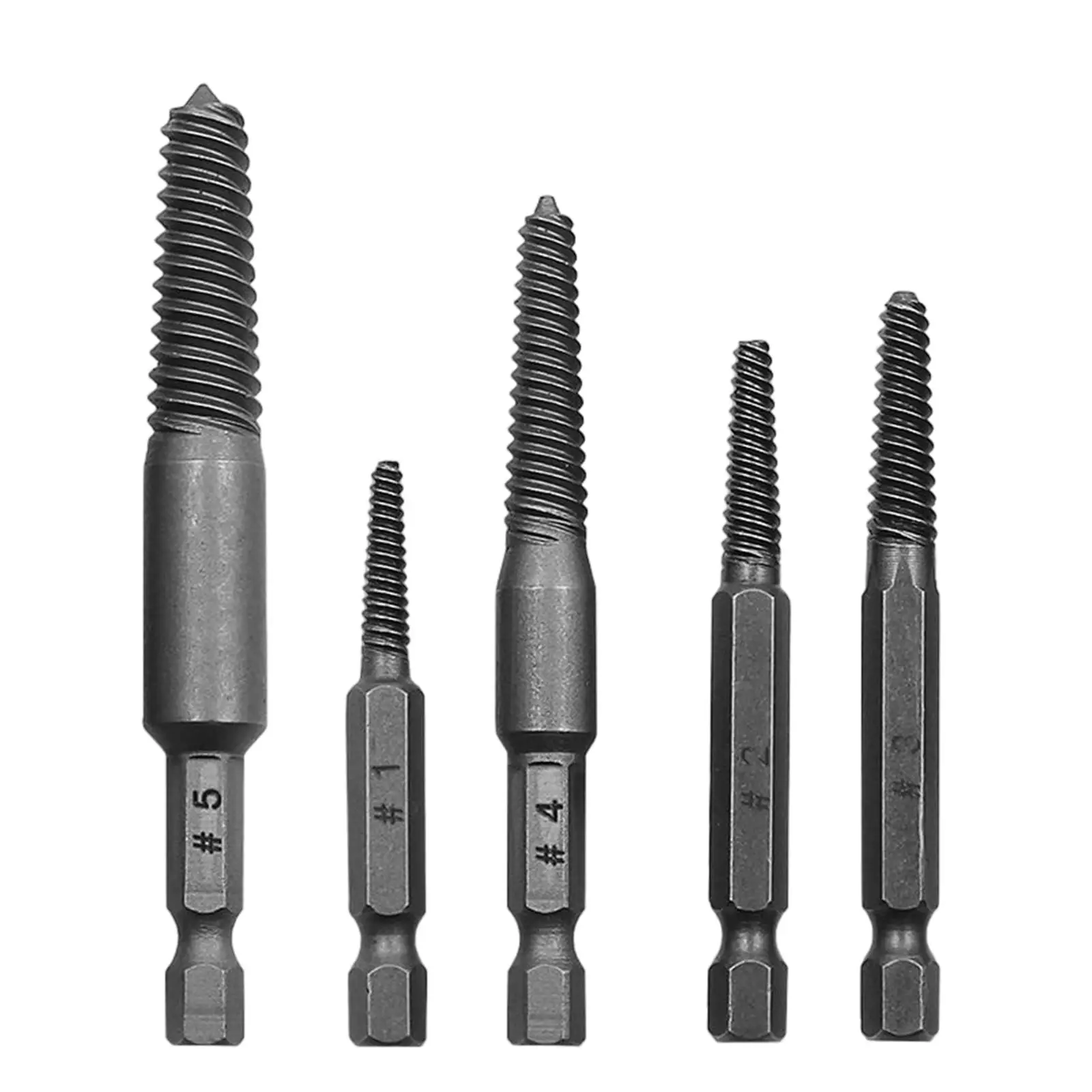 

5 Pieces Screw Extractor Set Picker Tool Easy Out for Remove Stripped Screws