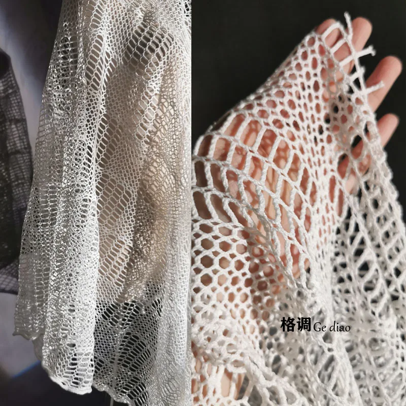 Винтажная плетеная квадратная текстура ажурная Прозрачная Кружевная марлевая