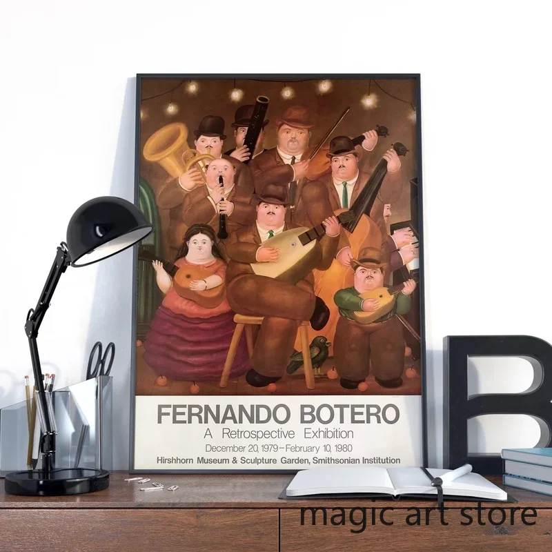 Печать на холсте Мона Лиза Фернандо Ботеро