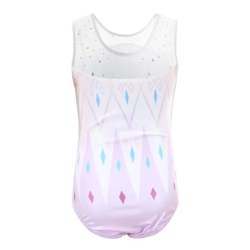 Детский балетный трико для девочек купальник выступлений на сцене блестящий