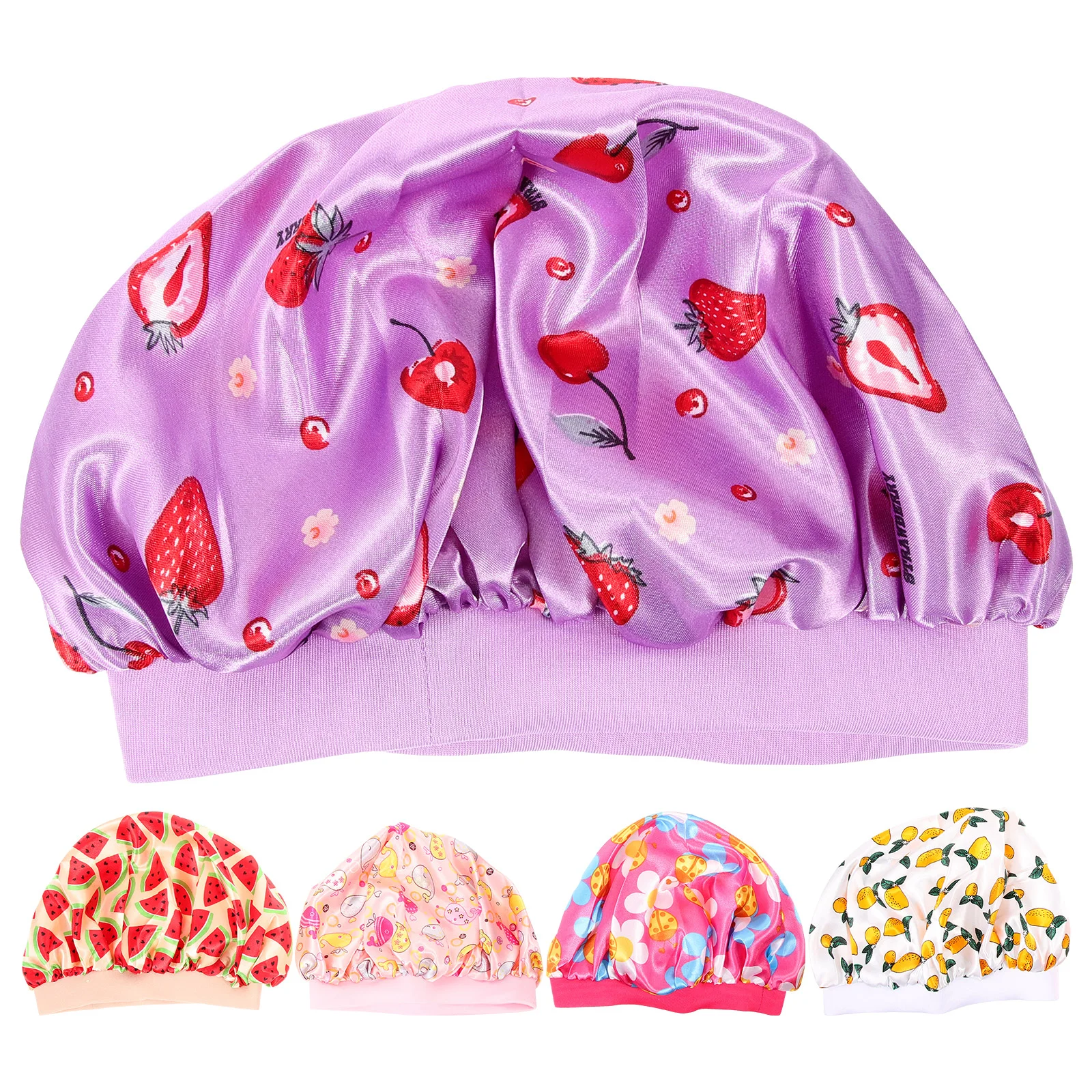

5Pcs Comfortable Sleep Hat Portable Shower Hat Household Children Hat Kids Accessory