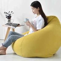 without filler large lazy sofa bean bag cover chairs for adults kidsno filling sofa cover 1pc seat bean bag lounger indoor