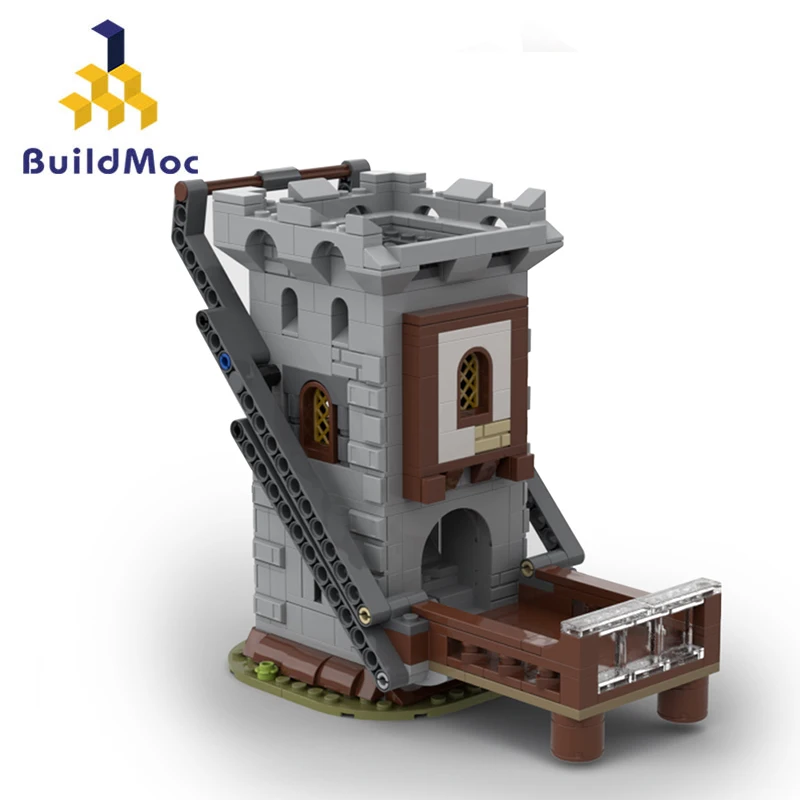 BuildMoc New Self-Loading Dice Tower Building Blocks Set For Dragons Game And Dungeonsed Automatic Roller Dice Bricks Toys Gifts