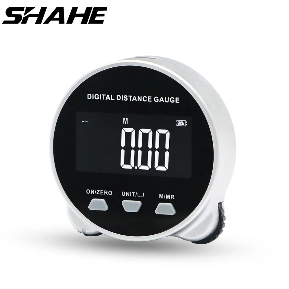 

SHAHE Electronic Ruler LCD Display High Accuracy Handheld Length Measuring Tool Long Standby Rechargeable Digital Measuring Tape