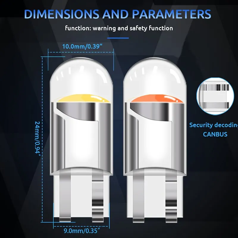 10 шт. T10 W5W автомобильные клиновые парковочные лампы поворота боковые для Great Wall