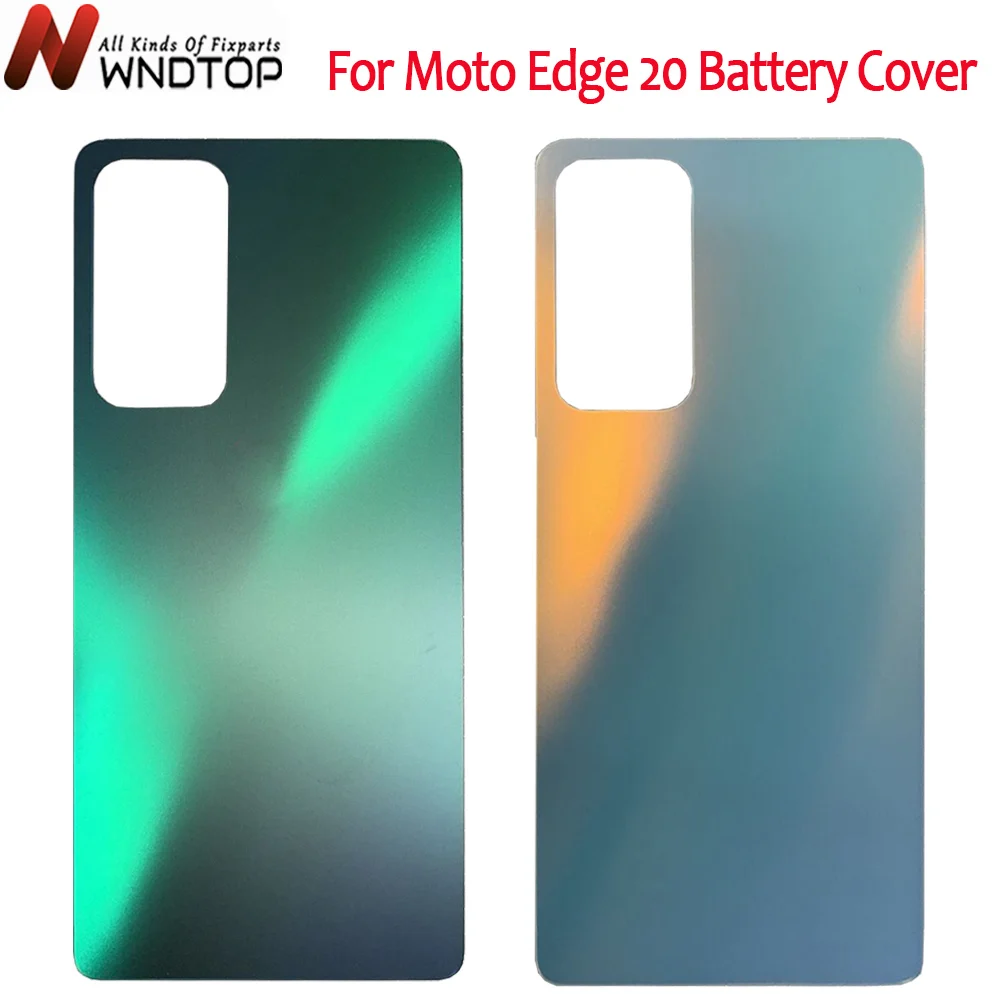 

6.7" For Motorola Edge 20 Back Battery Cover Door Rear Glass Housing Repairment Parts New For Moto Edge20 Battery Cover