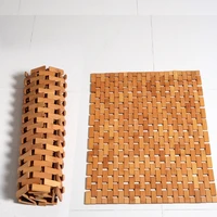 bamboo non slip bath mat for bathroom outdoor garden mat