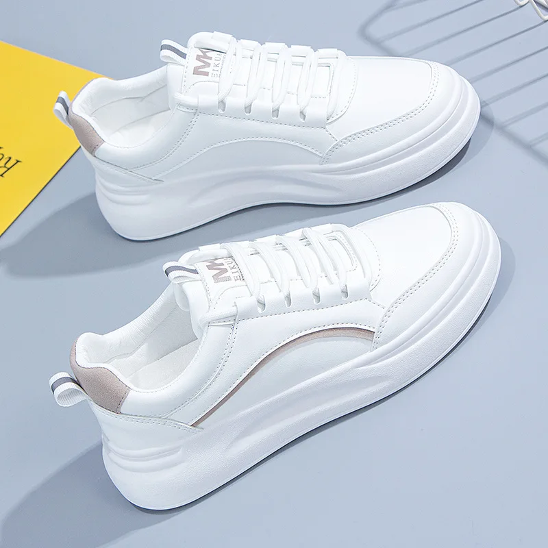 Shoes Women's 2022 Trendy Shoes New White Shoes Women's Summer Korean Version Thick-soled Casual All-match Student Board Shoes