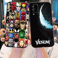 marvel comics venom phone case for xiaomi redmi note 10 pro max 10t 10s 5g 10 unisex liquid silicon luxury ultra funda