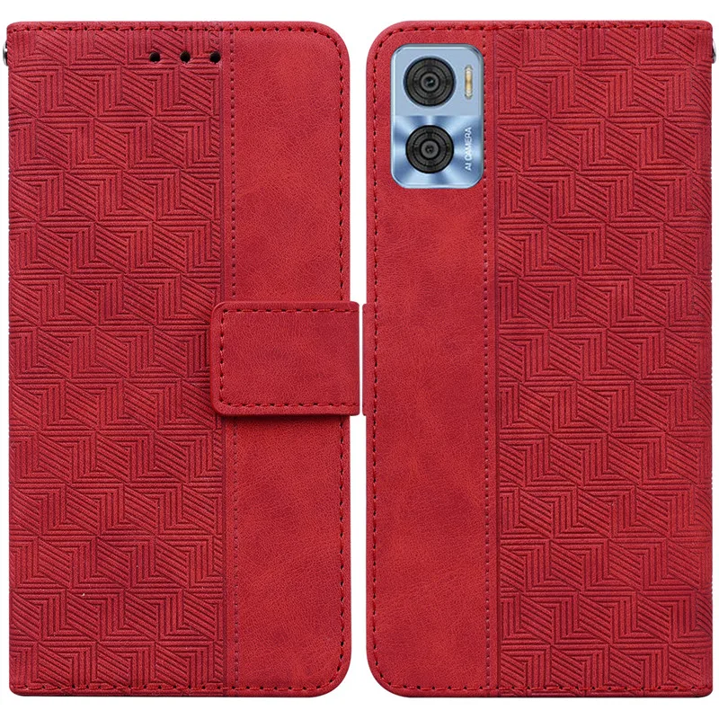 E22i Leather Case For Motorola Moto E22 E22i Magnetic Flip Wallet Case Cover For MotoE22 MotoE22i E 22 4G Card Slot Phone Case