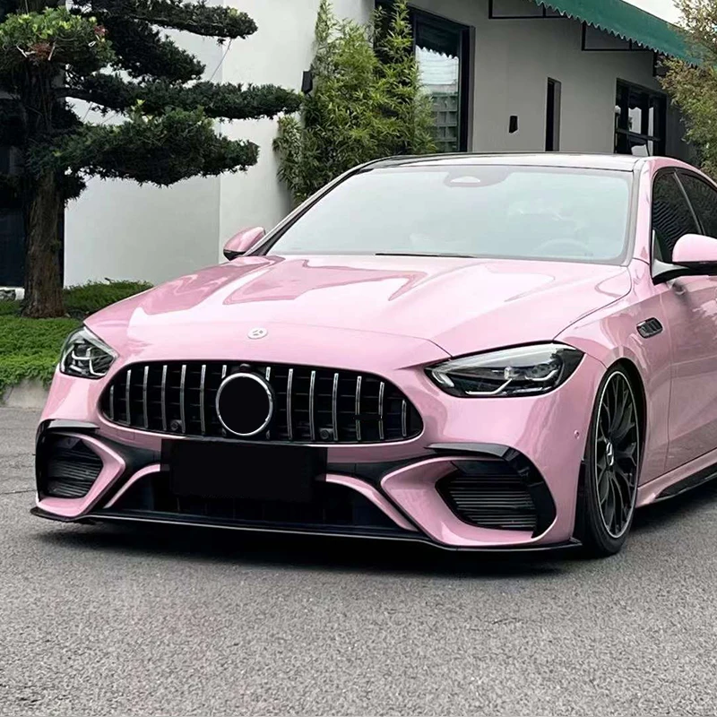 Передний гриль для C Class W206 C180 C200 C220d C300 2022 + Sport Edition GT Style серебристый/черный