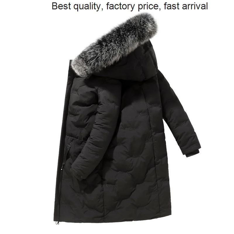 High quality luxury Fashion solid color white duck brand winter casual down jacket men's warm windbreaker