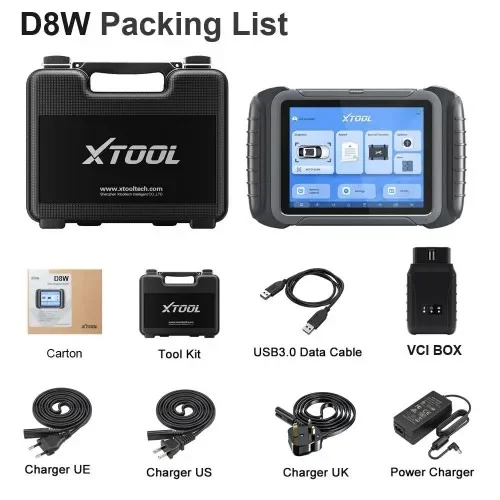 XTOOL D8W Беспроводное обновление автомобильного диагностического инструмента