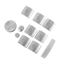 11pcs car door window lifter buttons sequins trim for bmw 3 series x1 x5 x6 abs chrome lifter switch interior stickers