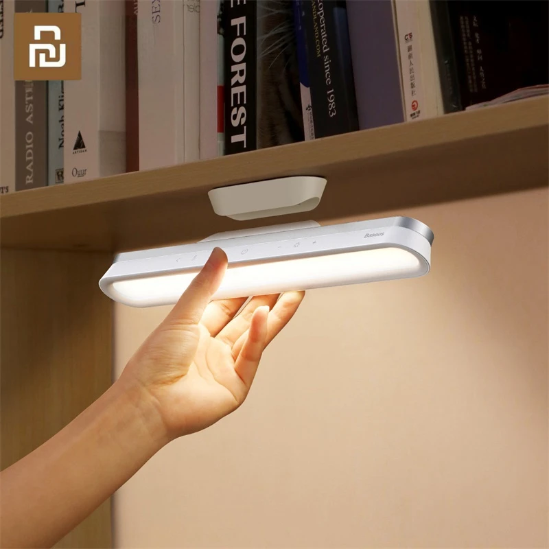 

Светодиодная настольная лампа Xiaomi, магнитный подвесной светильник для кабинета, с зарядкой от USB, плавное затемнение, ночник для общежития