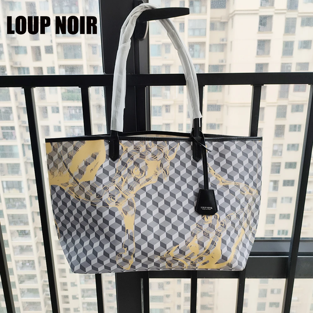 Оригинальный люксовый бренд LOUP NOlR новая женская сумка-тоут женские сумки большой