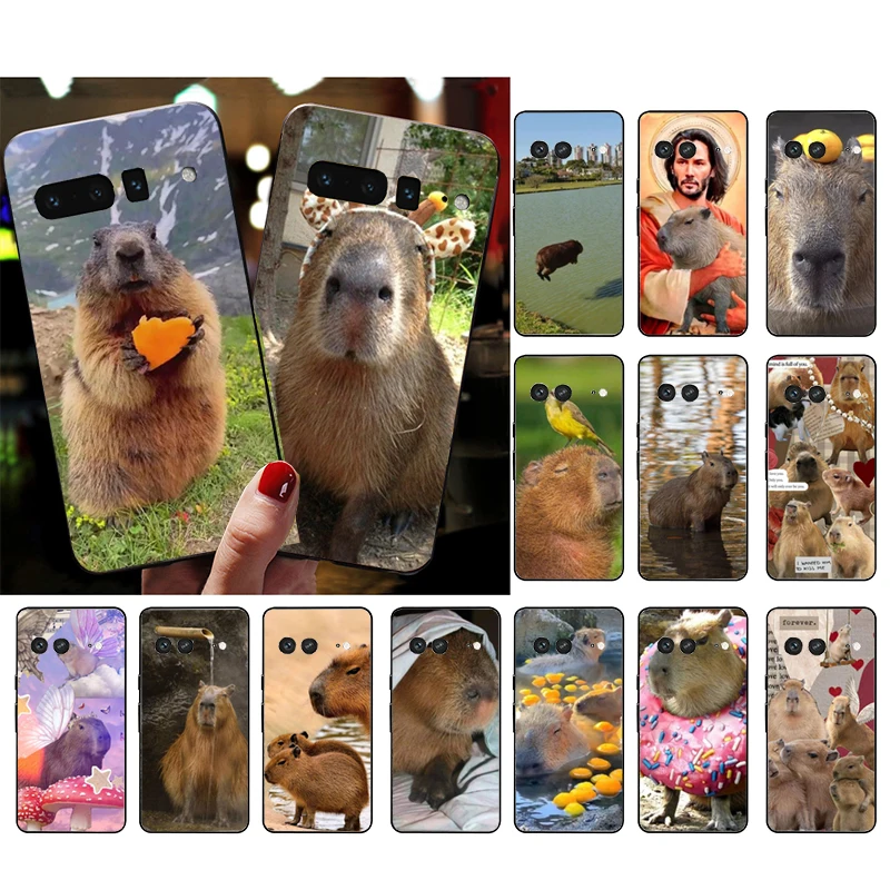 

Phone Case for Google Pixel 7 Pro 7a 6A 6 Pro 5A 4A 3A Pixel 4 XL Pixel 5 6 4 3 XL 3A XL 2 XL Pet Animal Capybara Case