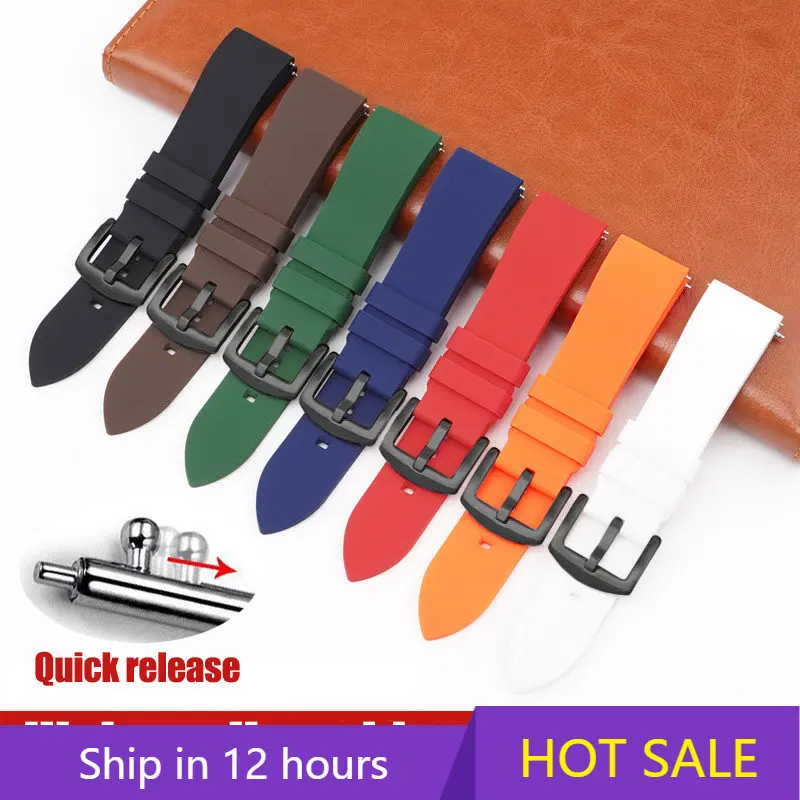 

Ремешок силиконовый для часов, водонепроницаемый спортивный браслет для мужчин и женщин, 20 мм 22 мм, подходит для Rolex Seiko Huawei GT