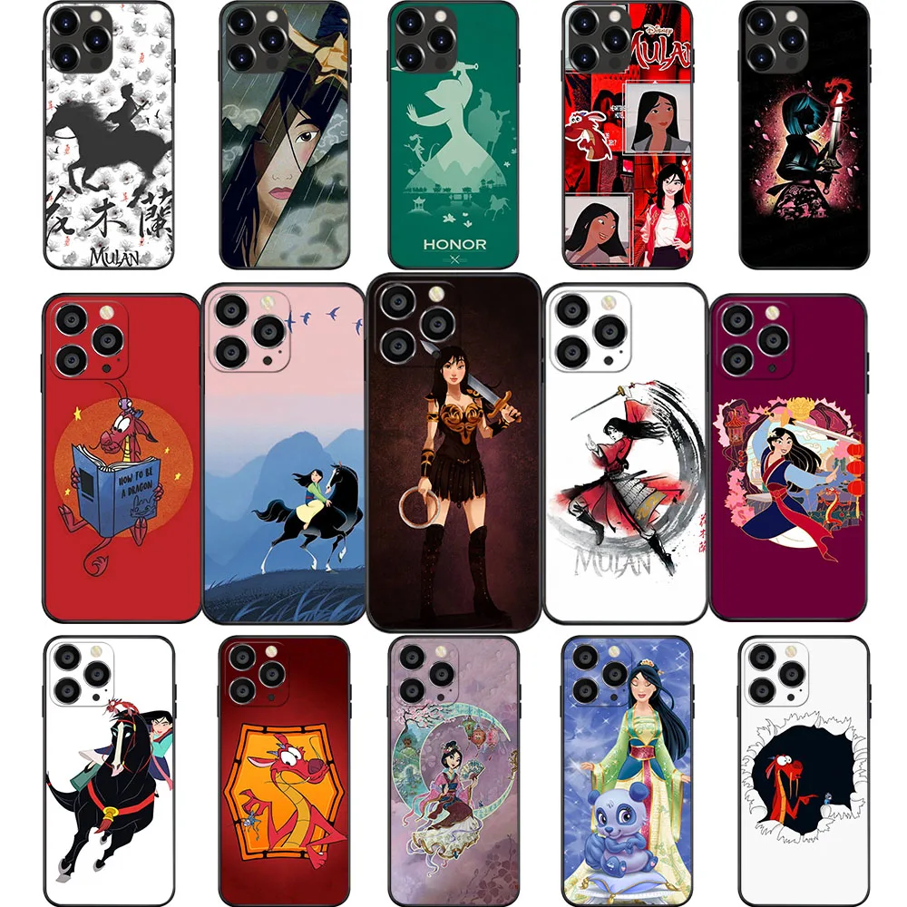 Мягкий чехол ID-62 принцесса Мулан для Huawei Mate Nova 20 P20 P30 P40 2i 2 3 3i 4E 5T 7 SE Lite Pro