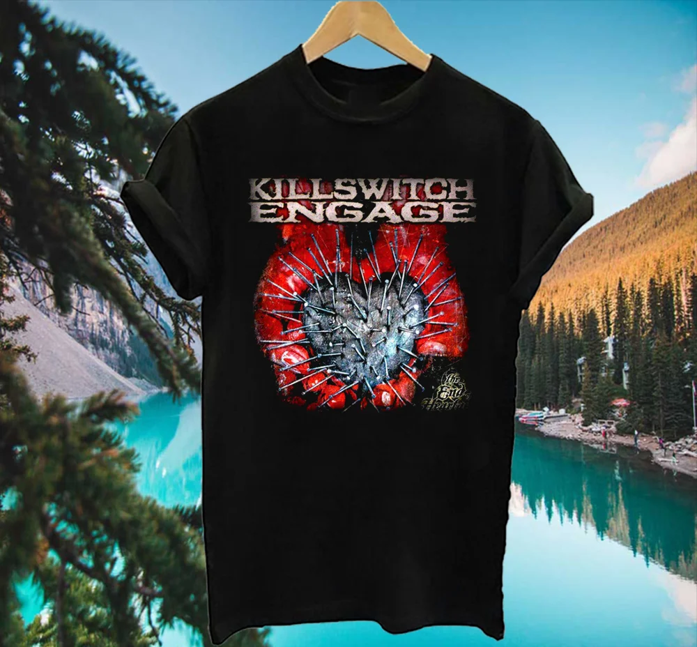 Хлопковая полноразмерная черная футболка унисекс Hot Killswitch Engage Band S-4XL NL1602