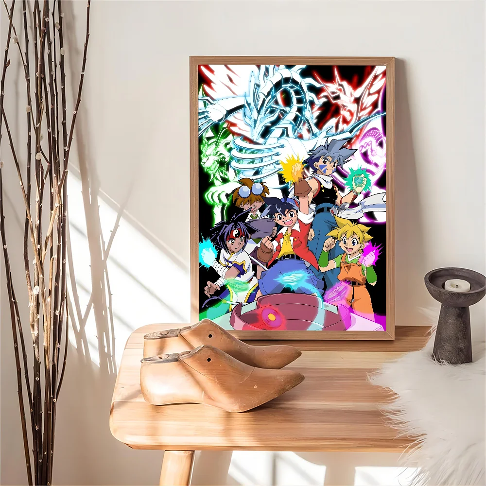 Винтажные Наклейки Для Плакатов BAKUTEN SHOOT BEYBLADE Современный Стиль Прикроватный