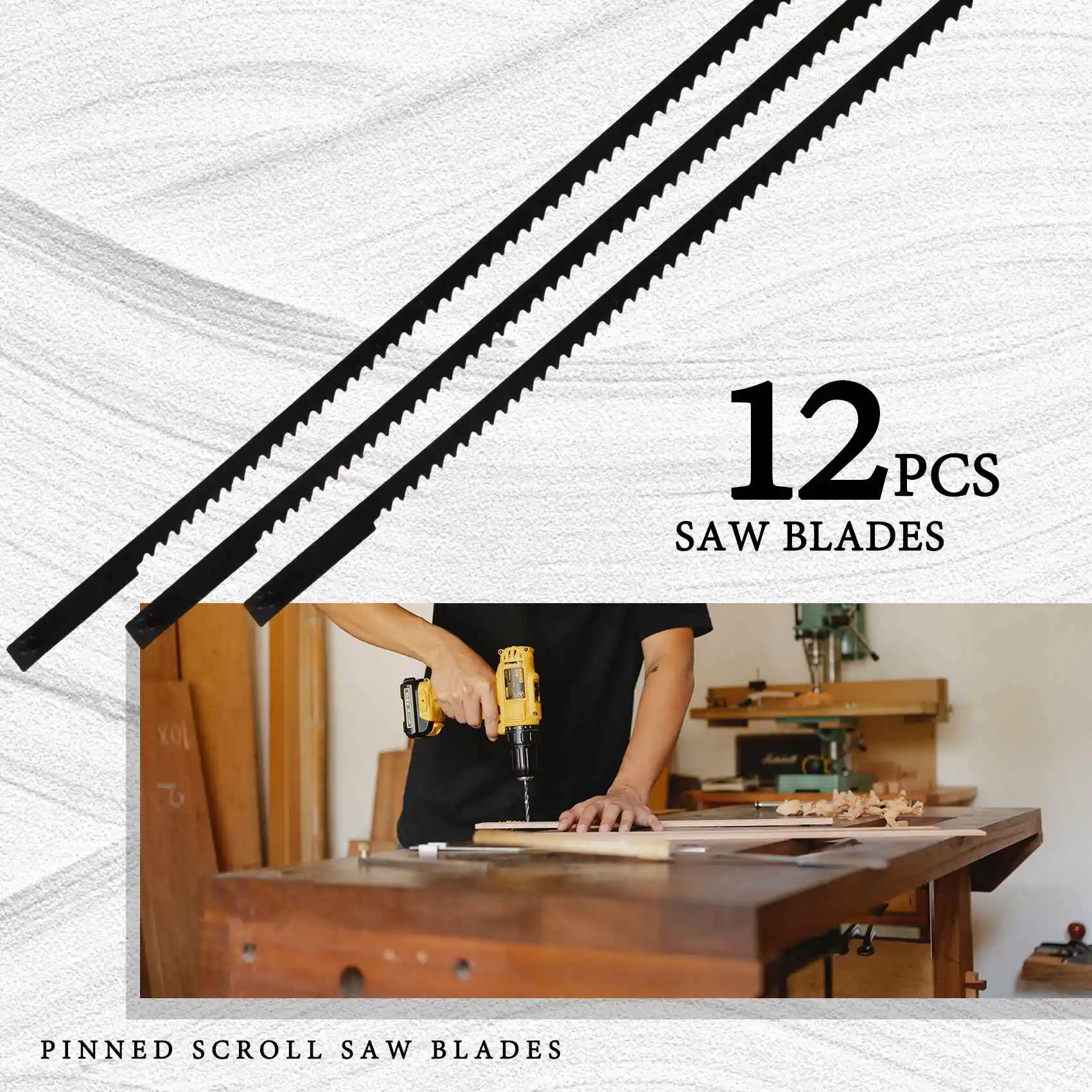 12 шт. 5-дюймовые пильные диски с прокруткой TPI 10/15/18/24 электроинструменты