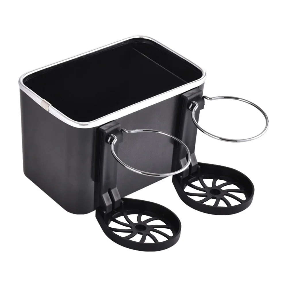 

Car Armrest Box Backseat Cup Holder Tissue Storage Multifunction Abs Dual Expander