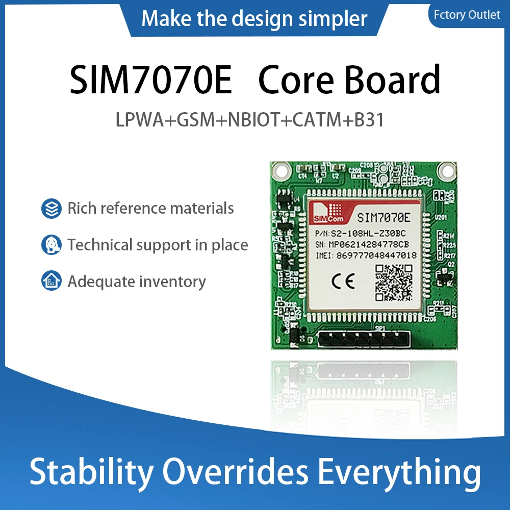 SIMCOM SIM7070E, разрывная плата, Многополосная стандартная вещь-IoT GPRS модуль 850/900/1800 МГц, тройной режим, совместим с SIM7000