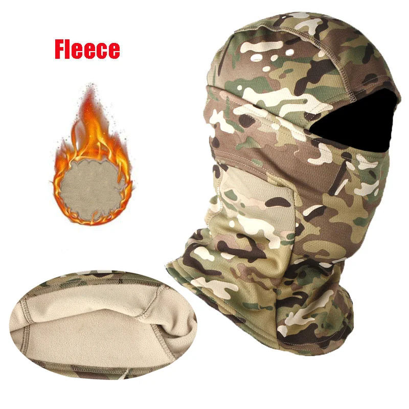 

Winter Fleece Tactical Military Balaclava Outdoor Hunting Cycling Hiking Skiing Scarf Snowboard Face Mask Windproof Men Women