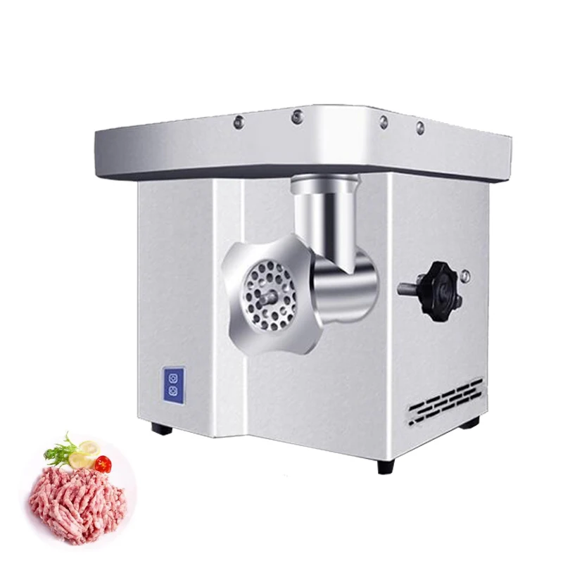 220V Stainless Steel Meat Grinder Electric Sausage Stuffer Maker Heavy Duty Commercial Meat Mincer Machine 1100W