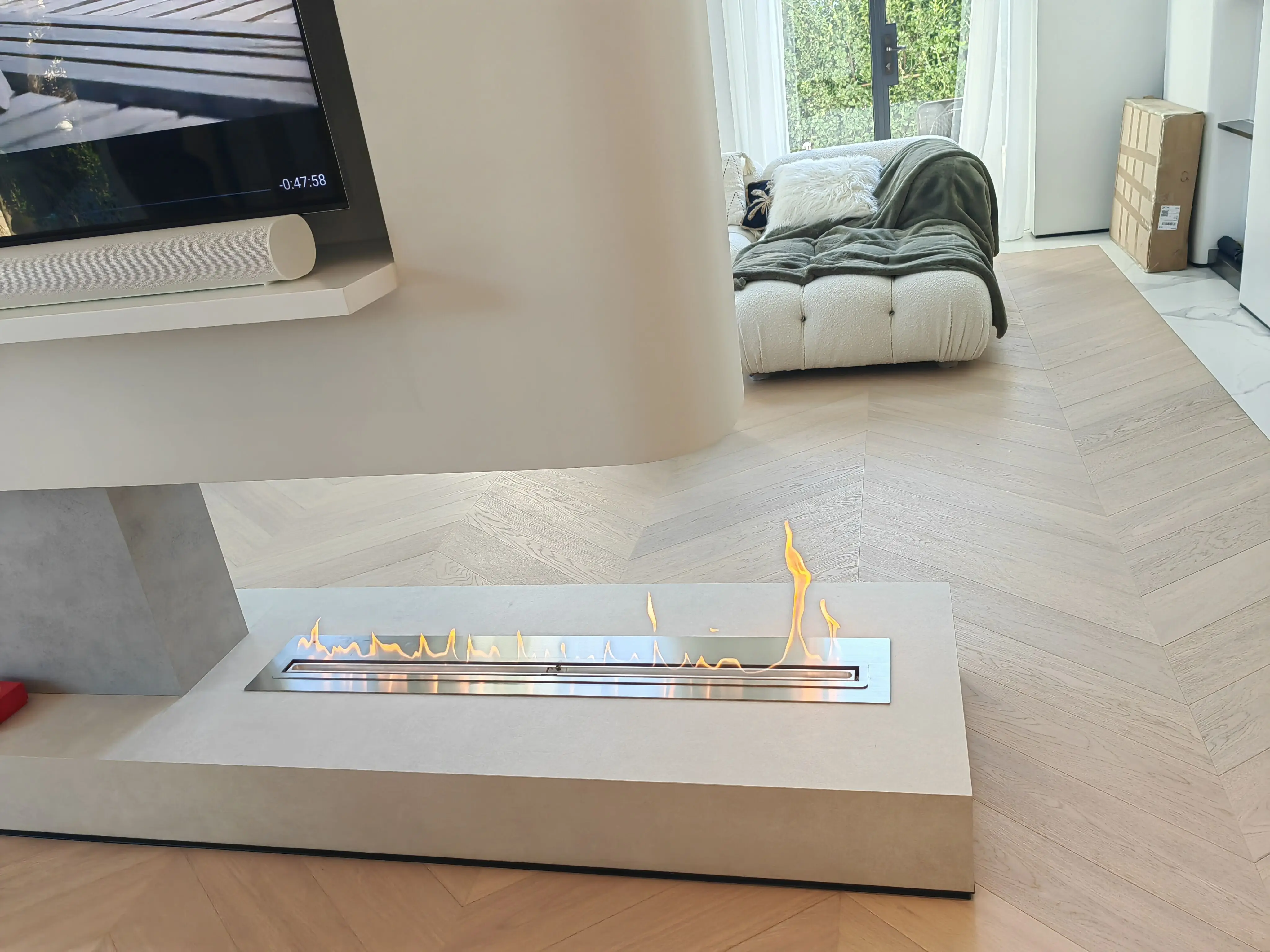 Inno-Fire 48 inch wifi bio fireplace ethanols with remote control