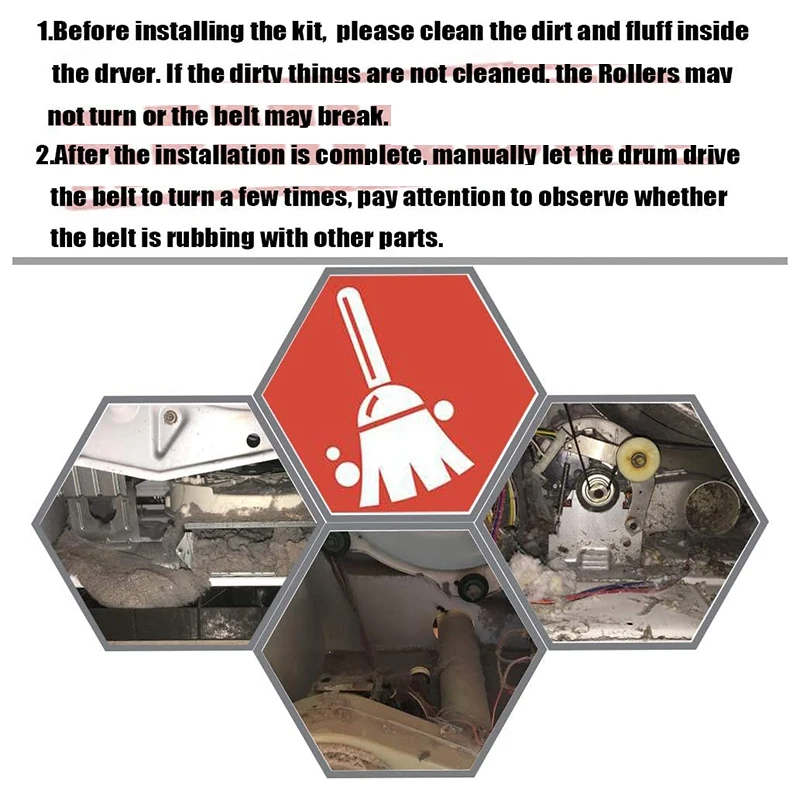 Комплект роликов ремня сушильной машины для Whirlpool Kenmore WPW 10314173 В 10314171 4392065 WP 691366 341241