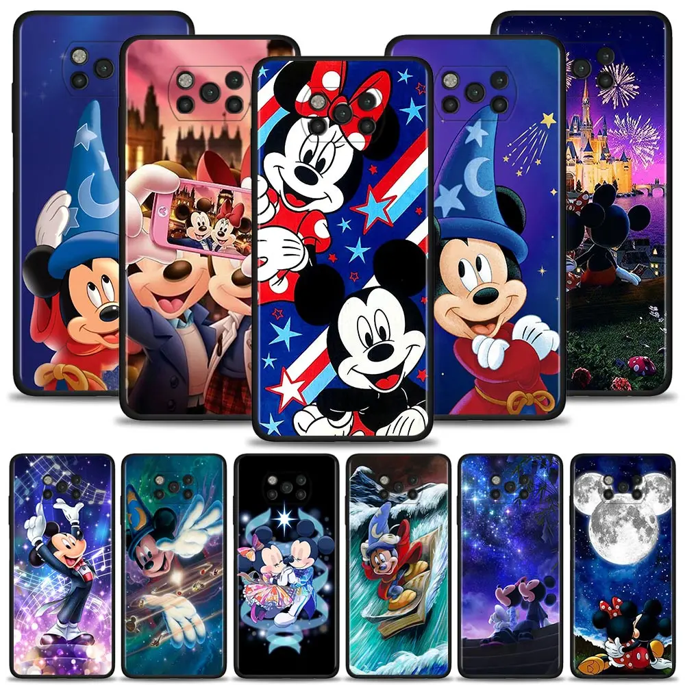 

Silicone Case For Xiaomi Poco X3 X4 NFC M3 M4 Pro 5G Cover for Poco F3 GT Pocophone F1 Shell Smile Mickey Minnie Mouse Look Moom