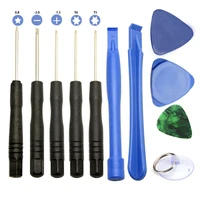 11pcs mobile repair opening pry tools kit screwdriver for apple iphone 44s5 ipod pda pc universal phone repair accessories