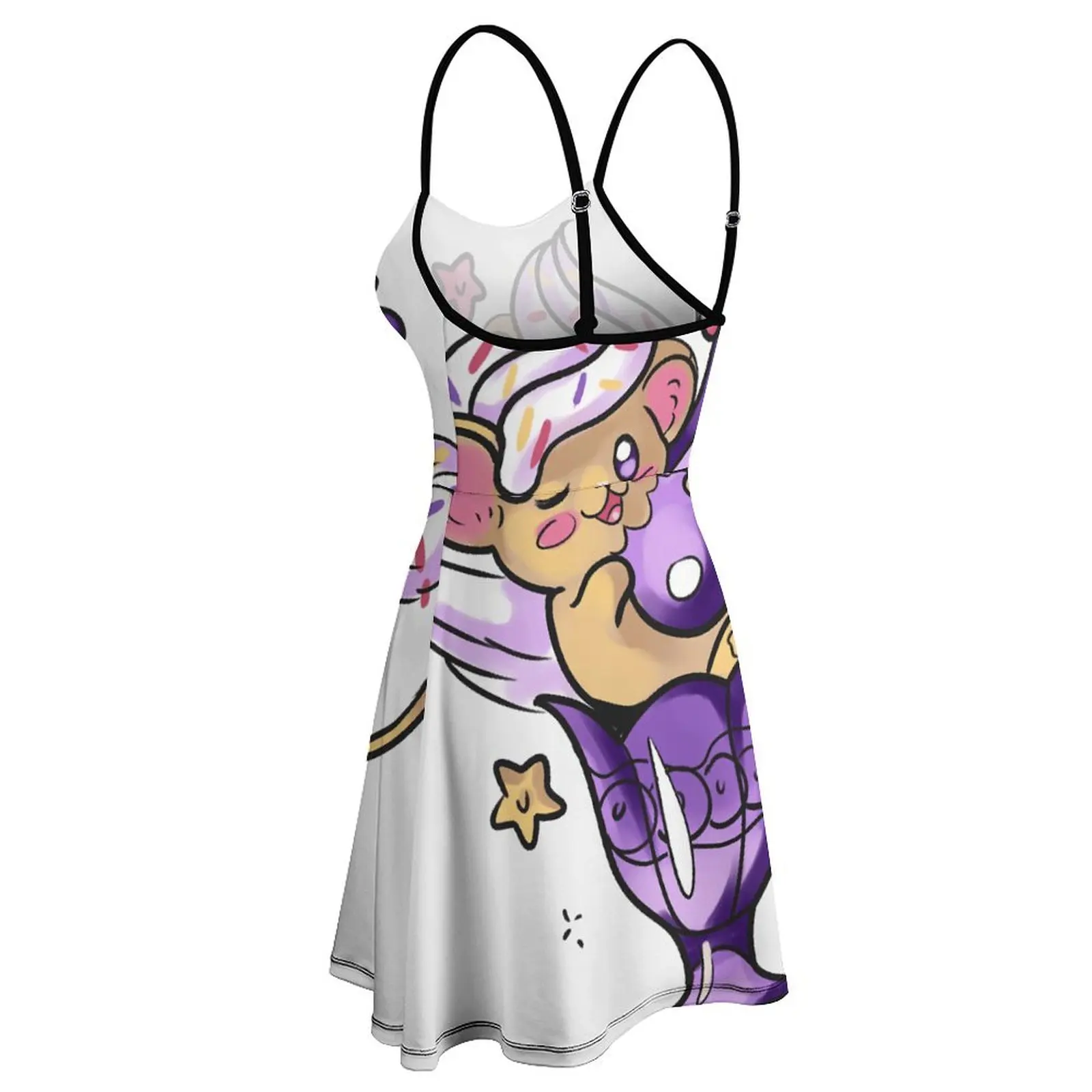 Женское платье на бретельках забавное винтажное новинка сексуальное женское для