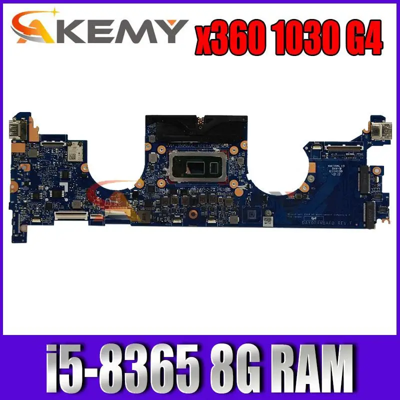 

L78696-601 With i5-8365U GM 8GB RAM For HP x360 1030 G4 laptop motherboard DAY0PAMBAF0 1030 G4 mainboard test 100% ok