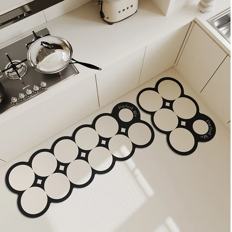 

Absorbent Kitchen Rug Non-slip Long Floor Mat Absorb Oil Kitchen Area Rug Bedroom Carpet Bathroom Entrance Doormat alfombra 러그