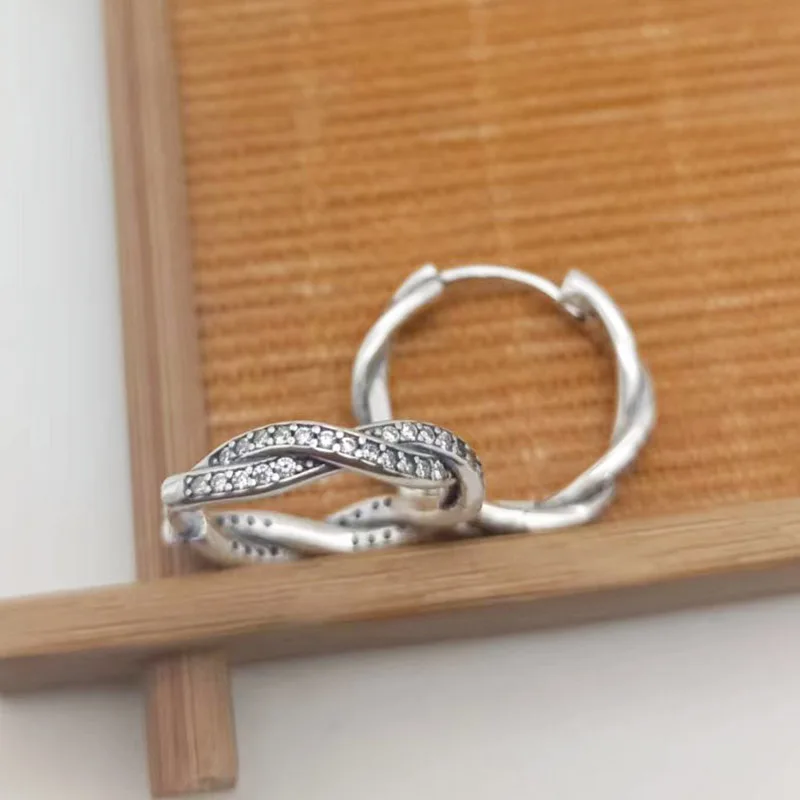 

Fashion Twist Hoop Earrings High Quality Women's Jewelry Valentine's Day Gifts