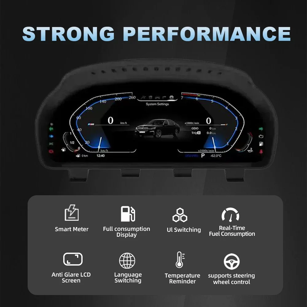 Фото Приборная панель для BMW E83 F25 F26 E70 E71 F15 E81 F20 E90 E60 F30 F32 F10 F06 E65 E84 F48 Спидометр Цифровой набор инструментов №2