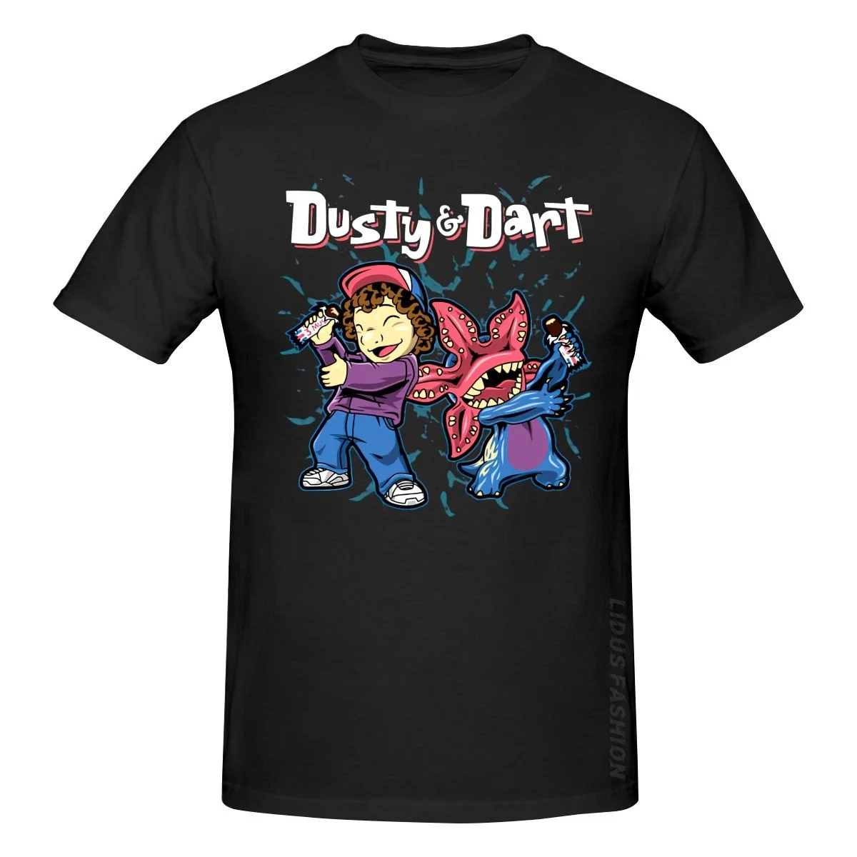 

Dabbing Stranger Things Demogorgon Funny Eleven Dustin Dusty & Dart HipHop Happy Breaking Dance T Shirt Clothing Graphics Tshirt