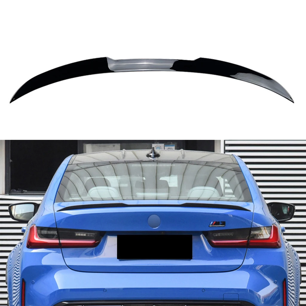 

Glossy black Car Tail Wing Rear Trunk Lip Spoiler Trim For BMW 3 series G20 320i 325i 330i M3 2019+